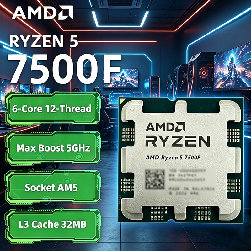 Pc Gaming Ryzen 5 - AMD Ryzen 5 7500F 3.7GHz 6-Core