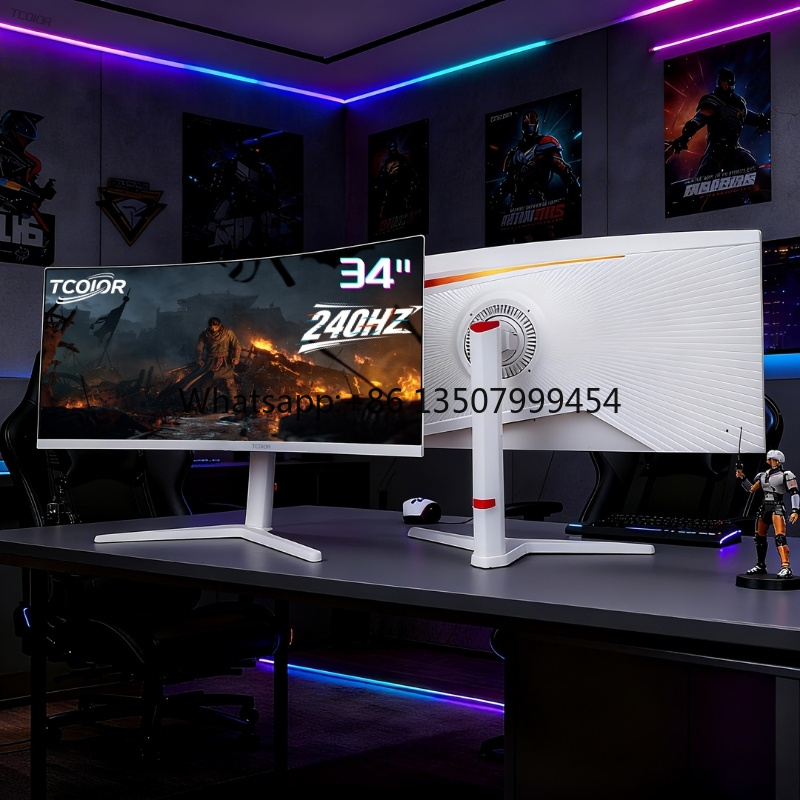 Pc Gaming Ultrawide Monitor - TCOLOR Pc Monitors 34Inch Curved Gaming