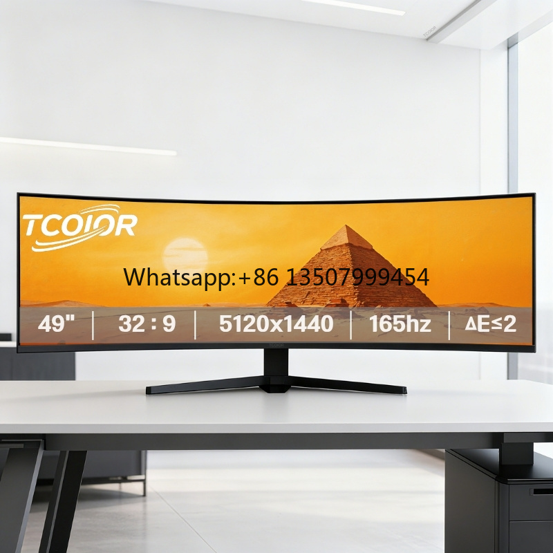 Pc Gaming Ultrawide Monitor - 165Hz Gaming Monitor 49 Inch Curved