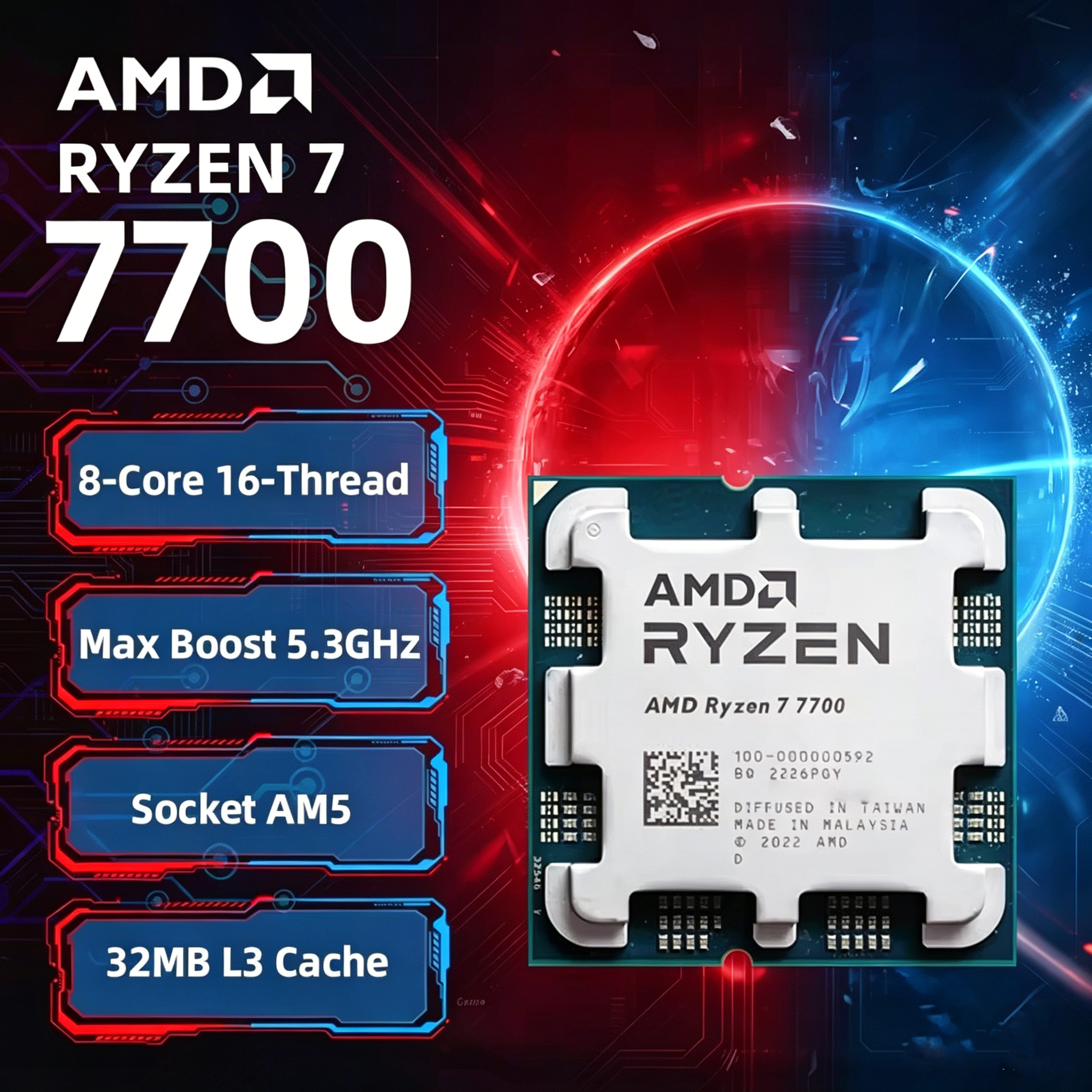Pc Gaming Ryzen 5 - AMD Ryzen 7 7700 R7 7700