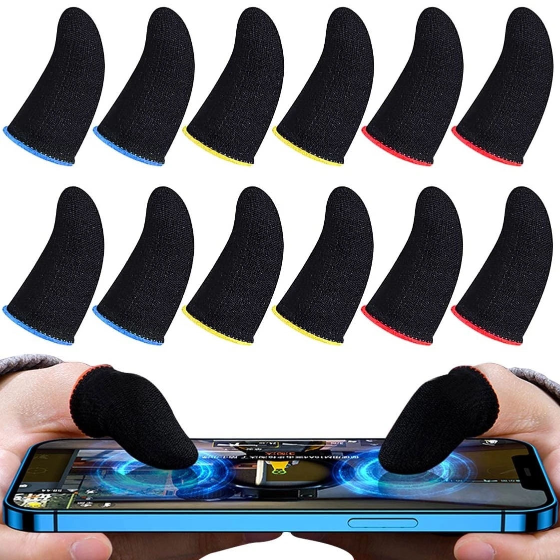 Pc Gaming White - Gaming Finger Sleeve Breathable Fingertips For