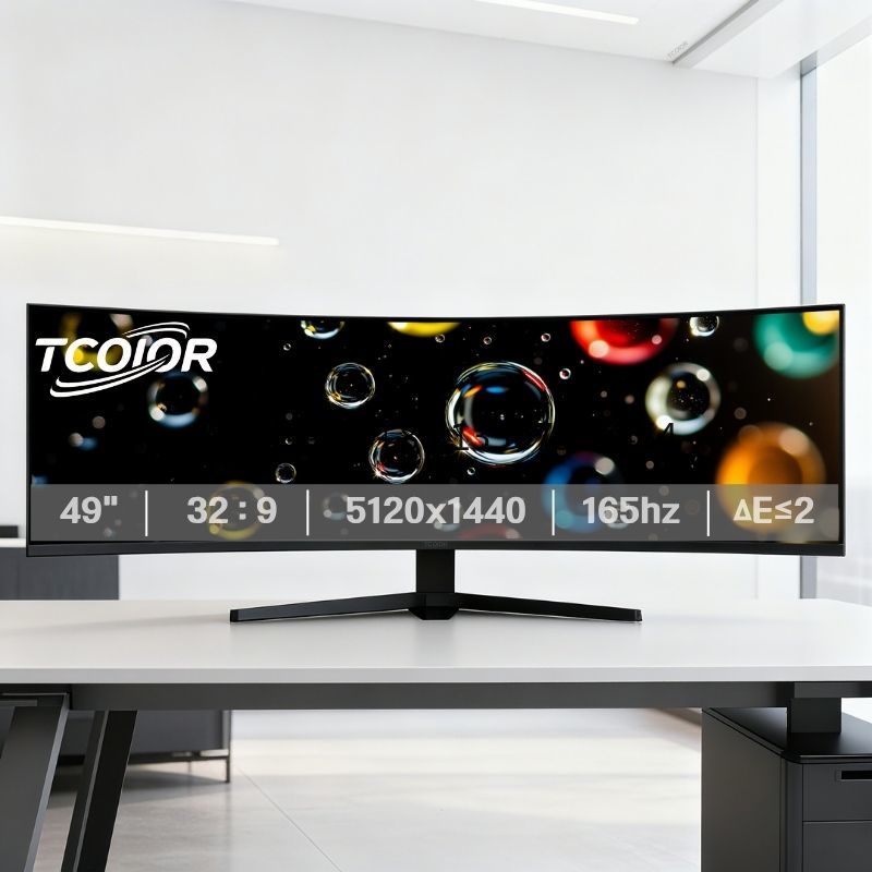 Pc Gaming Ultrawide Monitor - 165Hz Gaming Monitor 49 Inch Curved