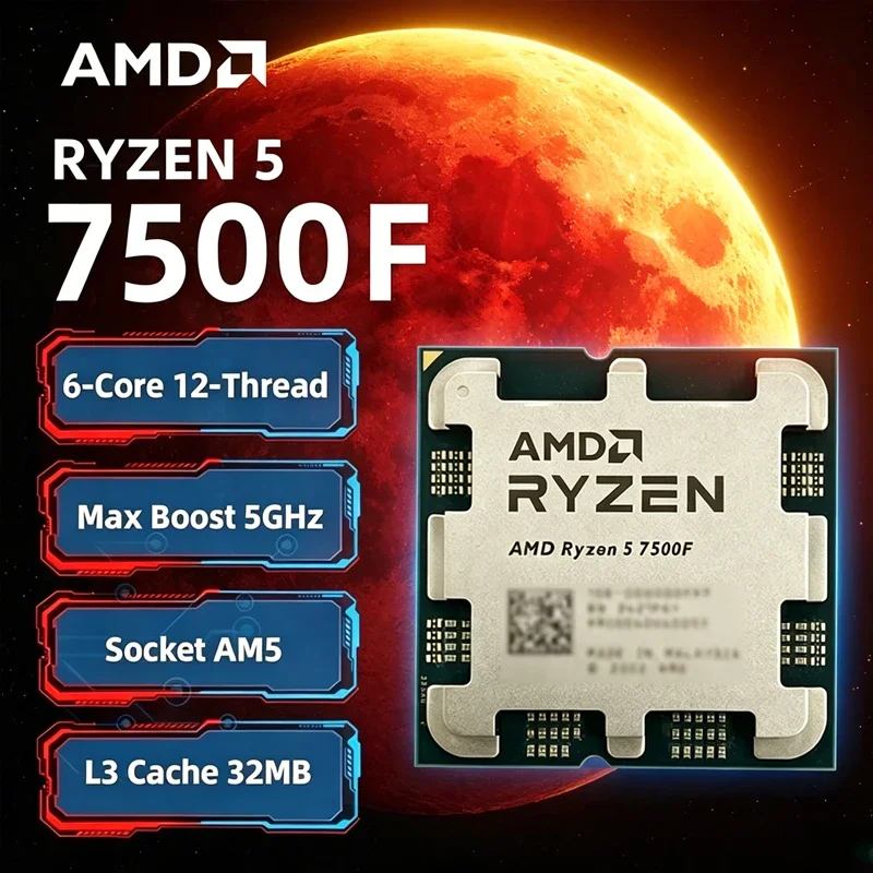 Pc Gaming Ryzen 5 - AMD Ryzen 5 7500F 3.7GHz 6-Core