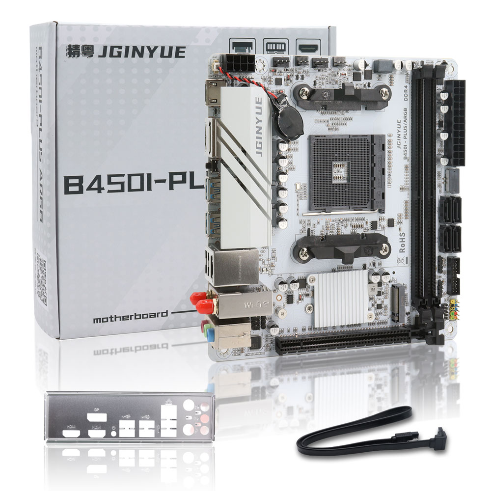 Pc Gaming Ryzen 5 - JGINYUE ITX AMD AM4 B450 ARGB